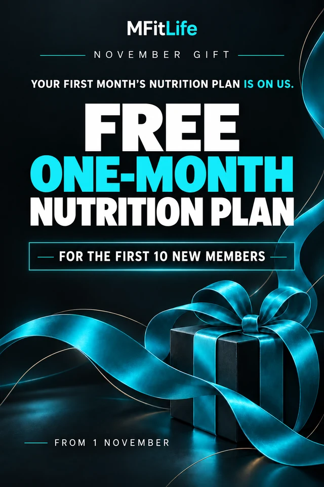 November gift: a free one-month nutrition plan for the first 10 new members
