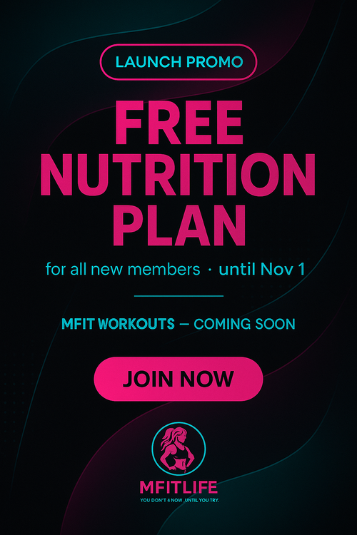 MFITLife — Free nutrition plan for new members until Nov 1